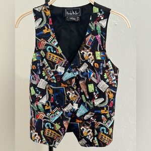 Vintage 90’s Nicole Miller Silk Vest | Excellent vintage condition | Size: Small